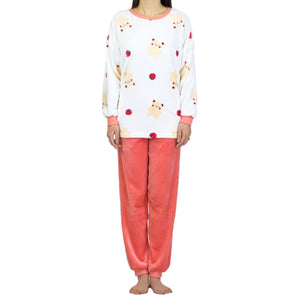 Coral Bear PJ Set