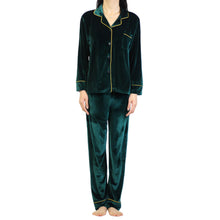Load image into Gallery viewer, Emerald Velvet PJ Set
