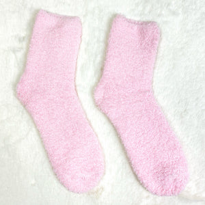 Baby Pink Fluffy Socks