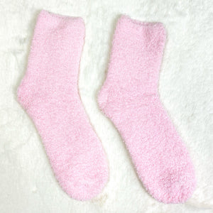 Baby Pink Fluffy Socks