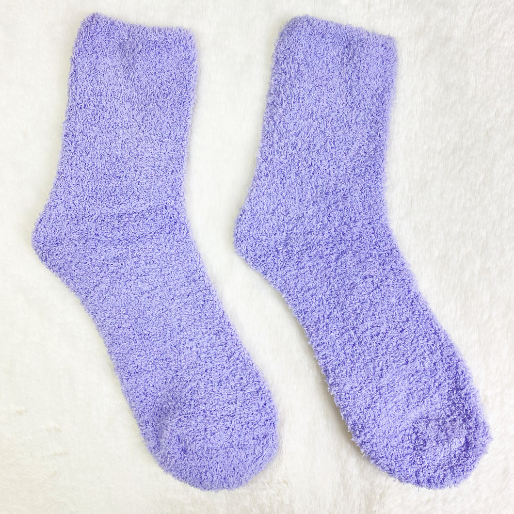 Lavender Fluffy Socks
