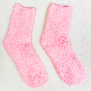 Pink Fluffy Socks