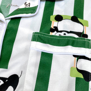 Striped long sleeve pajamas for women