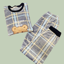 Load image into Gallery viewer, Too cute the Bear Text Pajamas Set
