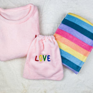 L.O.V.E. Pink PJ Set