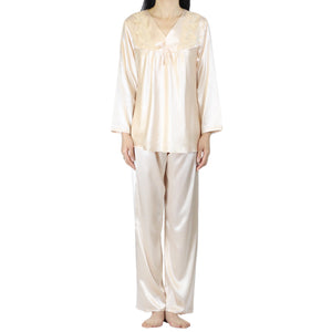 Champagne Lace PJ Set