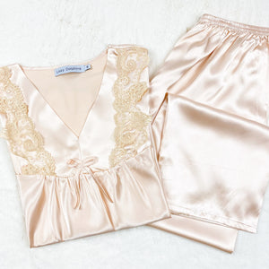 Champagne Lace PJ Set