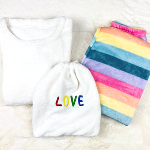 L.O.V.E. White PJ Set