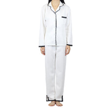 Load image into Gallery viewer, Winter Lace Quilted PJ Set White
