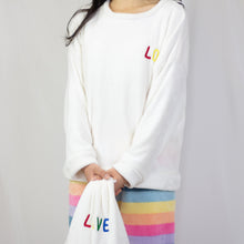 Load image into Gallery viewer, L.O.V.E. White PJ Set
