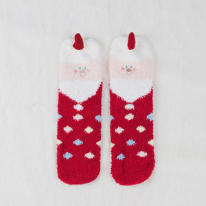 Mrs. Claus Fluffy Socks