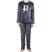 Load image into Gallery viewer, Grey Couple Kitty PJ Set (Men)
