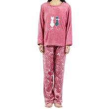 Load image into Gallery viewer, Raspberry Couple Kitty PJ Set (Women)
